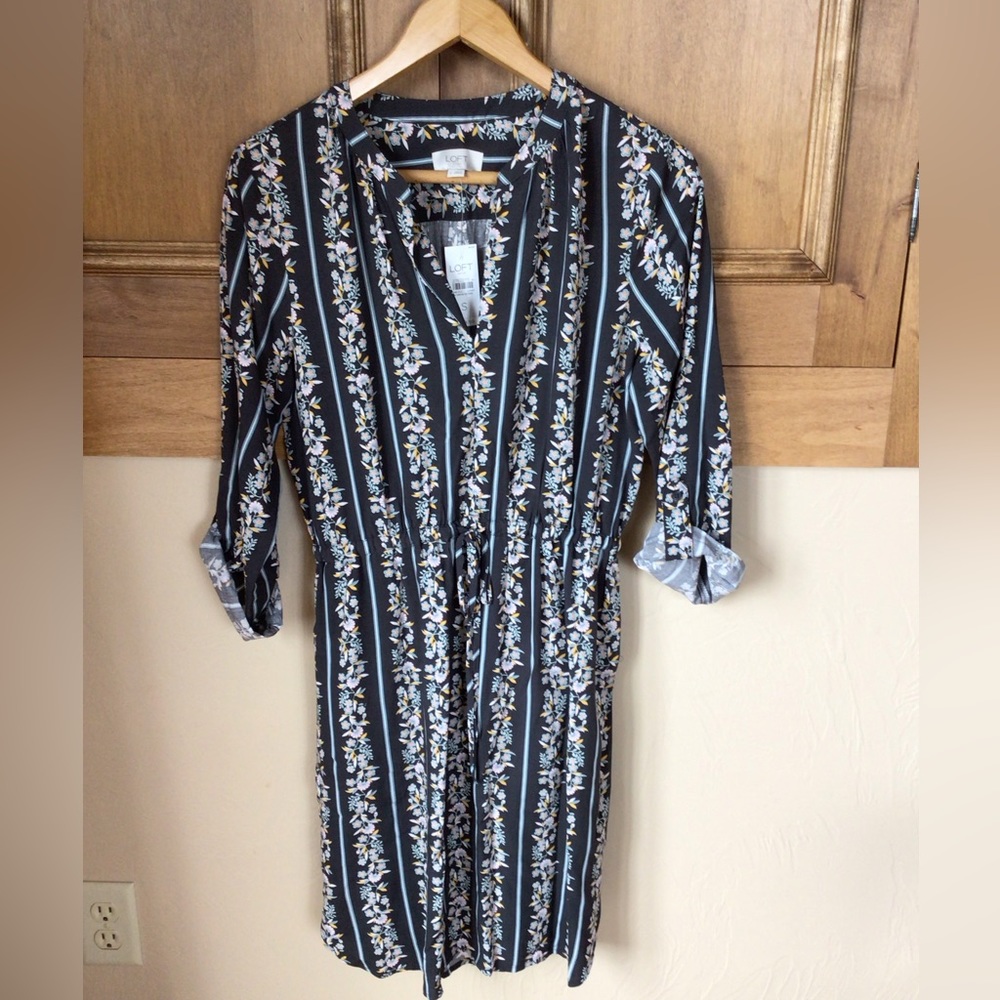 Loft drawstring dress